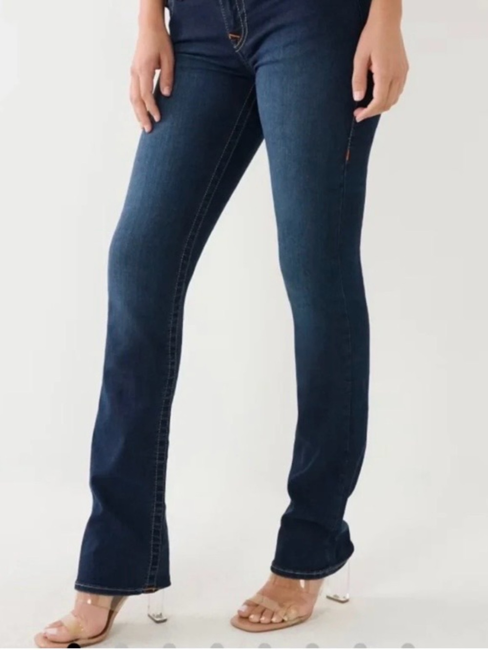 True Religion Dark Indigo Flare Jeans